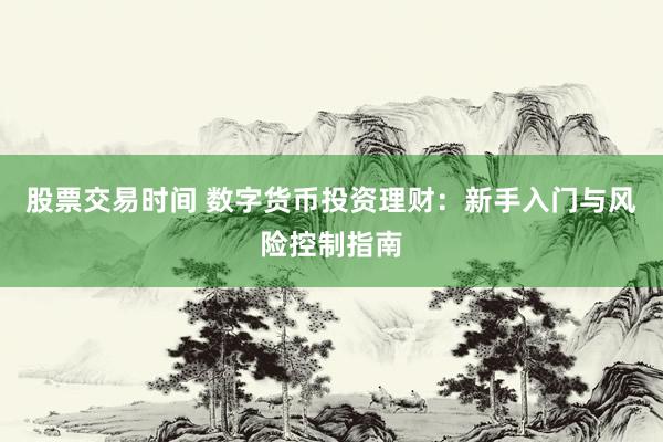 股票交易时间 数字货币投资理财：新手入门与风险控制指南
