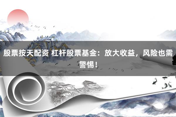 股票按天配资 杠杆股票基金：放大收益，风险也需警惕！
