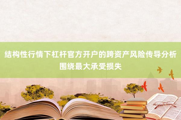 结构性行情下杠杆官方开户的跨资产风险传导分析围绕最大承受损失
