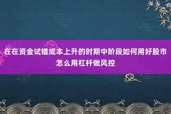在在资金试错成本上升的时期中阶段如何用好股市怎么用杠杆做风控