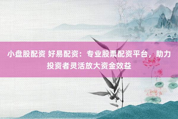 小盘股配资 好易配资：专业股票配资平台，助力投资者灵活放大资金效益